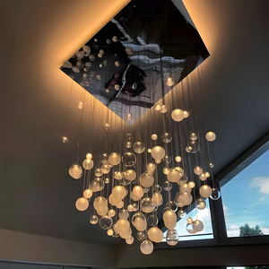 Lampu Gantung Bulat Desain Khusus Lampu Gantung Mewah Bergaya Eropa Cocok untuk Ruang Tamu Tangga Lampu Gantung - Product Image 2