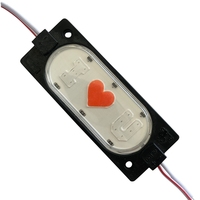 Promotion : Feu latéral stroboscopique RVB tricolore 12V IP65 « I love You » pour moto, camion, lumière d'avertissement 85x35mm, garantie 2 ans