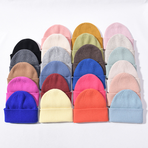 Jxwatcher – Bonnets d'hiver unisexes personnalisables en gros, épais et chauds, à revers, en laine tricotée double couche, pour hommes et femmes - Product Image 3