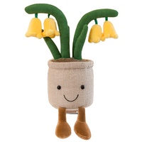 Décoration créative simulation harebell pot en peluche cactus jouet COM simulation pot de plante