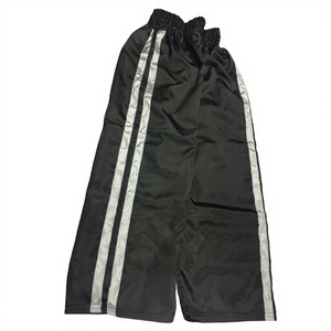 New 2026 Satin Kung Fu Style MMA Trousers Side Stripes Customizable Design Kickboxing Grappling <b>Boxer</b> Training 100% <b>Polyester</b> - Product Image 3