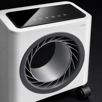 Ventilateur sur pied à moteur DC sans balais, à oscillation 3 vitesses, à faible bruit et à circulation d'air, prix fabricant, pour bureau