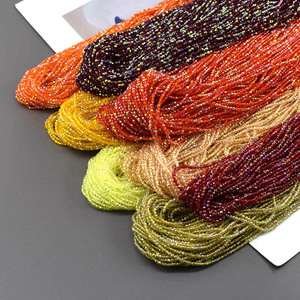 75 couleurs en stock, fil de coton de 2 mm, <span class=keywords><strong>perles</strong></span> en verre de cristal pour bracelet DIY, collier, accessoires de vêtements en gros, <span class=keywords><strong>perles</strong></span> hydro - Product Image 2