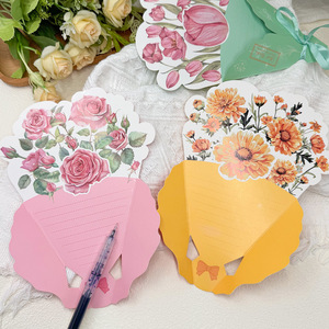 Biglietto d'<span class=keywords><strong>Auguri</strong></span> Personalizzato con Stampa in Oro per San Valentino, Stampa all'Ingrosso <span class=keywords><strong>di</strong></span> Biglietti con Bouquet - Product Image 6