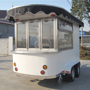 OEM Commercial Food Truck <b>Coffee</b> Kiosk Cart Vans Fast Food Serving Mobile Street Bbq Food Trailer - Product Image 2