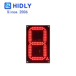 Alta luminosità 8 pollici bianco rosso verde blu giallo singolo LED cifra 8 Display stazione di servizio a LED elettronico cifra Display prezzo - Product Image 3