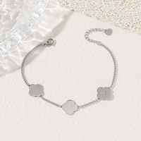 Clover Sabr Shukr Tawakkul Patience Gratitude Trust Ayatul Kursi Acero inoxidable Joyería de moda Pulseras Hombres Mujeres Venta al por mayor