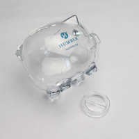 Tirelires en Forme de Cochon Boîte à Monnaie Transparente en Gros Mignonnes Pièces de Monnaie en Plastique Tirelire Jouet CN;ZHE JA-424