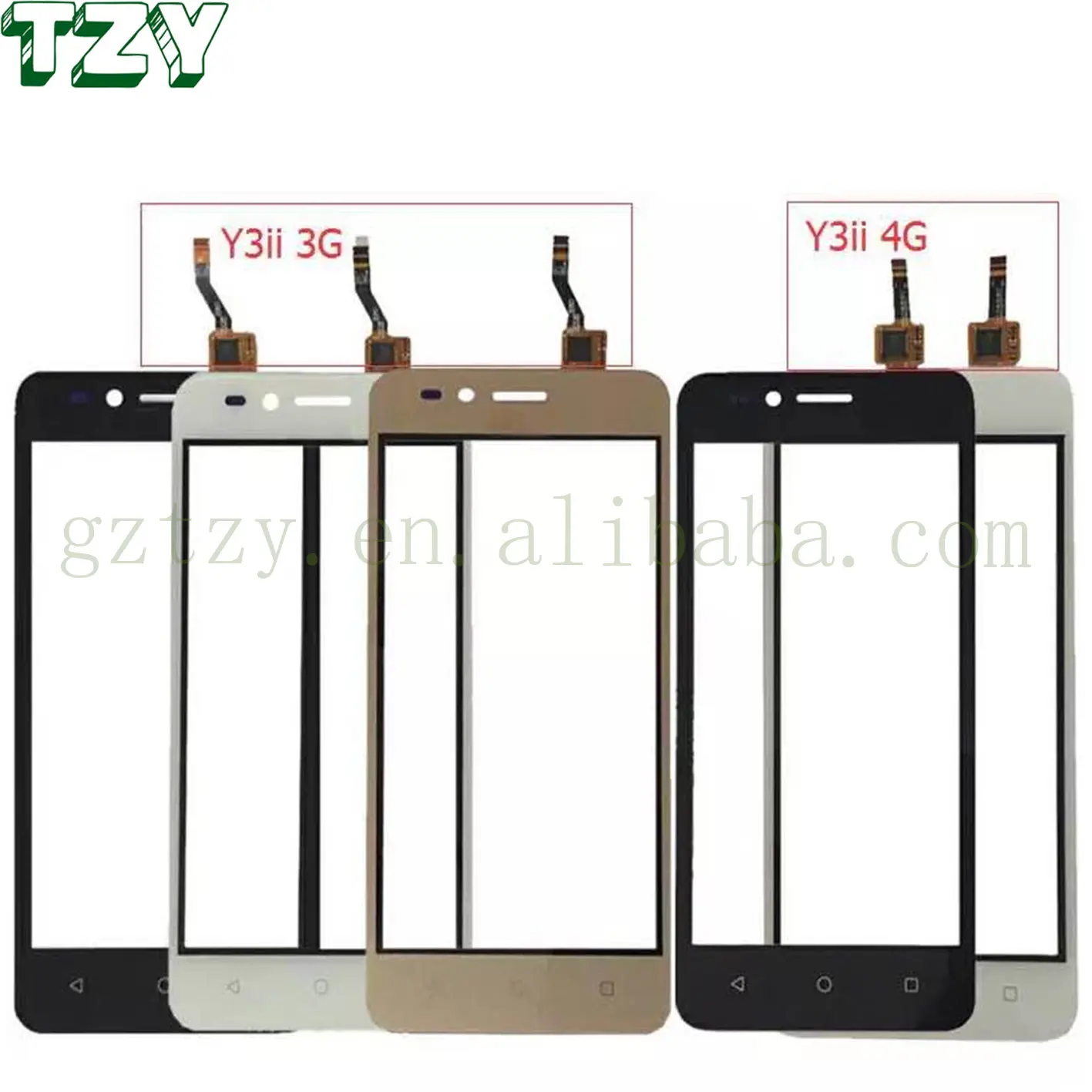 Сенсорный экран для Huawei Y3II, 3G, с функцией Y3II 4G Y3-2 LUA-L03 L21 U23 с дигитайзером панель Сенсорное стекло объектив панель передних боковых частей