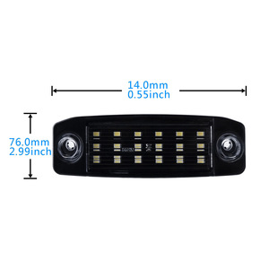 Luces de matrícula para Hyundai Elantra Sonata Accent Tucson 177mm LED blanco tipo empotrado 925103F000 - Product Image 3