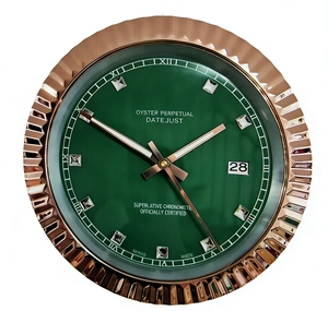 Horloge murale numérique de luxe pour la décoration de la maison, style moderne, cadran unique, en fer, Art Déco, 3D, quartz analogique, pour salon - Product Image 4