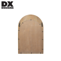 Miroir mural décoratif à cadre en bois cintré DX Designs, miroir de vanité pour salle de bain, chambre à coucher, salon, décoration intérieure