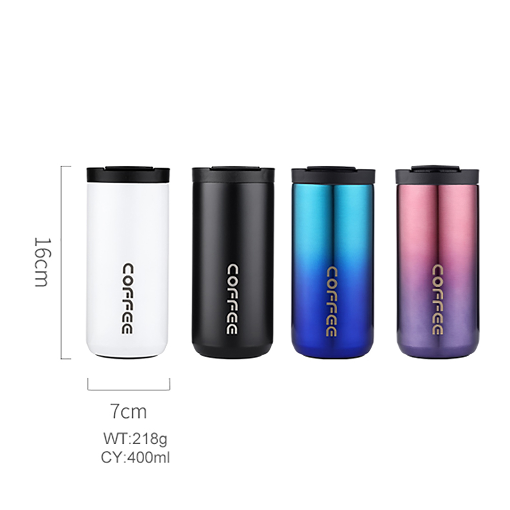 Steel Stainless Bottle Water Thermos Flask Cup Insulated Small Mouth Custom Capsule Tumbler Covered Rubber Paint 500Ml Cola Mug