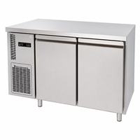 Plan de travail réfrigéré en acier inoxydable TG12L2, 2 portes, réfrigérateur sous comptoir, refroidissement par air -10°C ° C~-20 ° Réfrigérateur de cuisine C