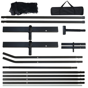 Lưới <span class=keywords><strong>b</strong></span>óng ngoài trời, giá đỡ lưới tennis tháo rời, lưới di động đơn giản, cột lưới tiêu chuẩn, chiều cao 6.7m (22ft), 40 lỗ, trọng lượng 8000g - Product Image 2