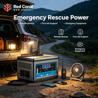 Station de stockage d'énergie portable de haute qualité 200W pour la maison, batterie extérieure avec entrée CC et prise en charge de la charge rapide
