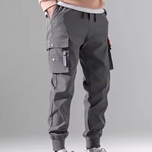 Wholesale <strong>Summer</strong> Trend Multi-pocket Plus Size Polyester Fibre Custom <strong>Men's</strong> <strong>Trousers</strong> Casual Cargo Pants - Product Image 1