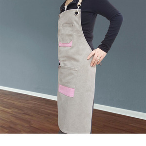 Tablier <span class=keywords><strong>de</strong></span> manucure rose, tenue <span class=keywords><strong>de</strong></span> travail tendance, design élégant pour salons <span class=keywords><strong>de</strong></span> beauté, boulangeries et salons <span class=keywords><strong>de</strong></span> <span class=keywords><strong>thé</strong></span>, logo personnalisable. - Product Image 5