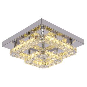 Özelleştirilmiş çift katmanlı kare kristal tavan lambası yatak odası oturma koridor aydınlatma mobilya Plafonnier - Product Image 1