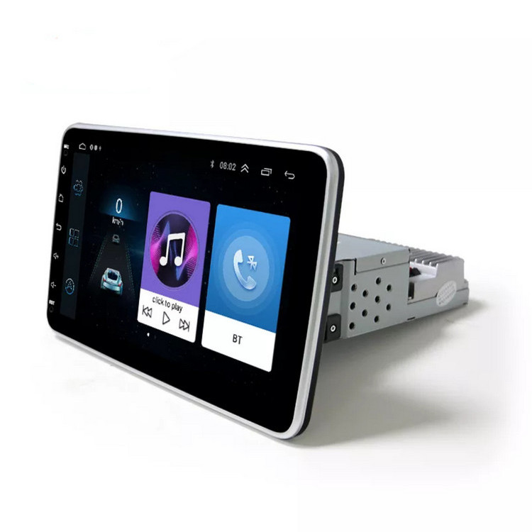 Универсальный 10,1 дюймовый 1 din сенсорный экран Вращающийся стерео dvd-плеер 360 градусов android автомобильный вращающийся автомобильный радиоприемник