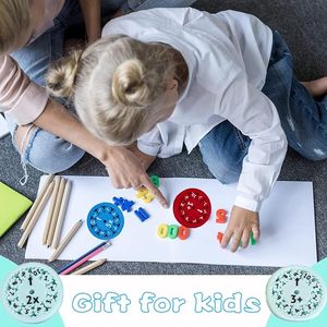 Mathématiques Fidget Spinners Dessin Éducatif Spinning Jouets Apprentissage Arithmétique Outils Peinture Par Numéros Enfants Éducation À Domicile - Product Image 5
