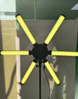 Grosir Beauty lampu cincin Led fotografi RGB 6 lengan, lampu cincin dengan penyangga Tripod untuk siaran langsung riasan Video Youtube