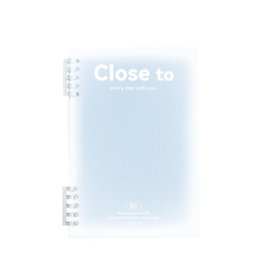 Carnet à feuilles mobiles dégradé rose <span class=keywords><strong>clair</strong></span>/bleu <span class=keywords><strong>clair</strong></span>/violet, simple, confortable à tenir, esthétique, ligné et détachable - Product Image 5
