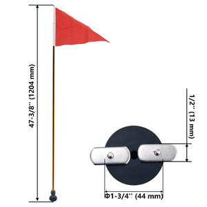 1.2 Meter Foldable Aluminum Alloy Flag with <b>Safety</b> Belt Canoe/Kayak Accessories with Flag Screws Washers <b>Water</b> <b>Safety</b> <b>Products</b> - Product Image 5