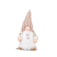 Poupées nains de Noël transfrontalières avec paillettes, barbes longues lumineuses, décorations de table pour hommes et femmes en stock, lot mixte