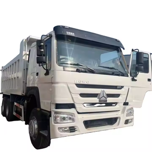 Howo 6X4 Dumper Dump <b>Truck</b> with <b>Crane</b> <b>Used</b> Euro 2 Emission Standard Left Steering 351-450hp 1500-2000Nm 25-30T ABS ESC - Product Image 1