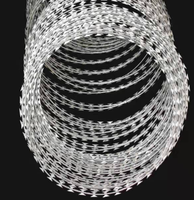 Fil de fer double spirale BTO-22 de 50 cm, rouleau de 10 m, galvanisé à chaud, pour protection, fourni par le fabricant