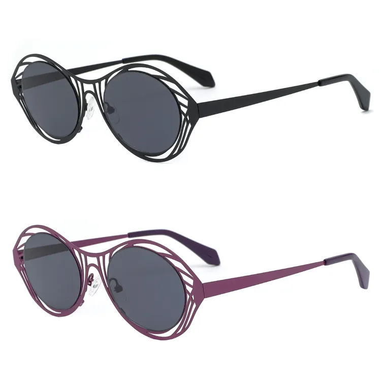 High Quality Shades Sun Glasses New Arrival Luxury Exaggerated Style Sunglasses Lady Black Polarized Lens 2023