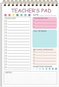 Carnet de planification A5 à spirale pour enseignant, avec couverture en papier, pour le travail scolaire et la planification en anglais - Product Image 1
