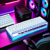 Clavier et souris de jeu AULA HERO 68HE AIR INSTOCK, clavier personnalisé pour e-sport avec interrupteurs magnétiques 3 modes, rétroéclairage RVB, USB Type-C