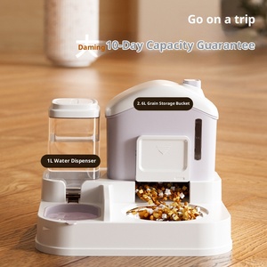 Erogatore di acqua per animali domestici intelligente <span class=keywords><strong>2</strong></span> in 1 grande capacità automatico cane gatto ciotola gravità cibo acqua alimentatore per animali domestici - Product Image 2