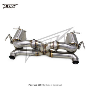 OEM SS304 Valvetronic Catback sistema di scarico per <span class=keywords><strong>Ferrari</strong></span> 488 V8 3.9T 2015-2019 T304 valvola di scarico silenziatore con telecomando - Product Image 2