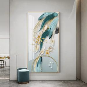 Peintures et décorations murales créatives de luxe léger en porcelaine pour salon, maison et bureau - Product Image 1