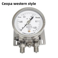 Dual-diaphragm High-static Differential Pressure Gauge YPAN Model 10MPa Valve Group Oil-filled Shock-resistant Stainless Steel