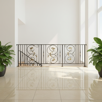 Rampe d'escalier et systèmes de garde-corps de loft modernes en fer forgé - Fabrication sur mesure peignable