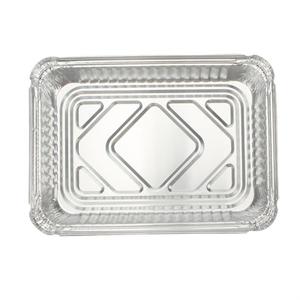 Disposable Aluminum <b>Foil</b> <b>Containers</b> Rectangle Food Grade Takeaway Packaging Thickened For Lunch And Barbecue Use - Product Image 3