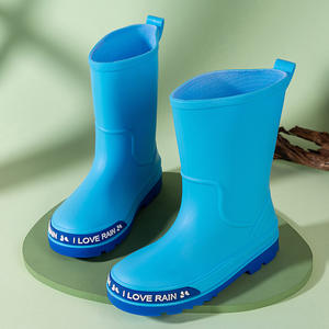 All'ingrosso per bambini stivali Wellington con strisce riflettenti manici di facile presa Design leggero per pozzanghera gioco Gumboots - Product Image 2