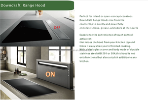 Capot électrique de ventilation de courant descendant d'ascenseur d'acier inoxydable de 60cm pour le ménage et l'hôtel 24 <span class=keywords><strong>dans</strong></span> la ventilation - Product Image 5