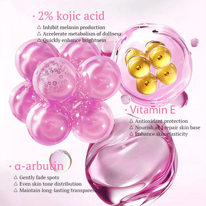 Sérum éclaircissant pour le corps et les aisselles à l'acide kojique KORMESIC Private Label 30ml, crème à la vitamine E, hydratante, éclaircissante, réparatrice, lotion pour le corps - Product Image 4