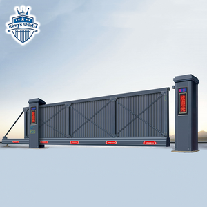 Porte coulissante sans piste principale automatique, courbe et roue auto-supportée télescopique de bonne conception - Product Image 2
