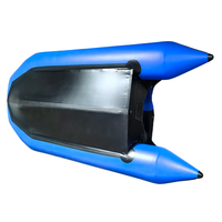 Bateau pneumatique robuste de 4,3 m (14 pi) avec largeur de 198 cm, tube de 50 cm de diamètre, bateau de sauvetage commercial pour 8 personnes AL430 HD