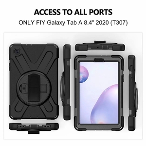Custodia per Tablet resistente per <span class=keywords><strong>Samsung</strong></span> Galaxy <span class=keywords><strong>Tab</strong></span> A 8.4 pollici T307 T307u con tracolla A mano tracolla Cover antiurto - Product Image 6