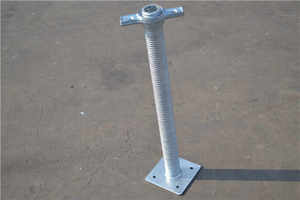 China Galvanized Steel Adjustable <b>Scaffolding</b> Solid and Hollow Threaded <b>Base</b> <b>Plate</b> - Product Image 3