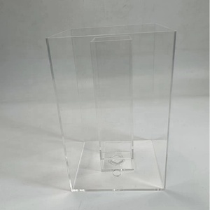 Dispensador <span class=keywords><strong>de</strong></span> Bebidas DIDUO <span class=keywords><strong>de</strong></span> 3 Galones, Ecológico, Acrílico, para Clubes Nocturnos, <span class=keywords><strong>con</strong></span> Base <span class=keywords><strong>de</strong></span> Bambú Elegante, Acabado Metálico Pulido, Compartimento para Hielo - Product Image 4