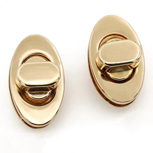 Gift <b>Box</b> Round Lock Brass Metal Security Clasp For Bag Accessories Classic Style Part Number HY 1071 - Product Image 2