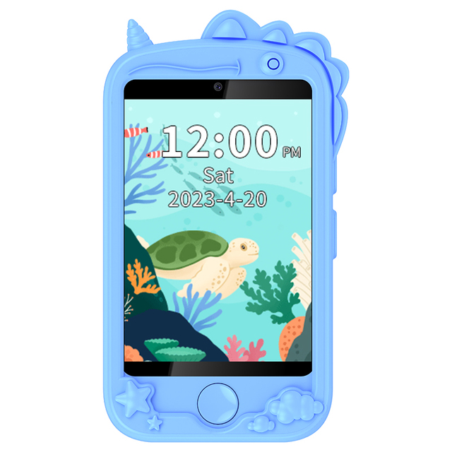 Type C Kids Children's Smart Phone 4G Nano Sim Card GPS SOS Dual Cameras Video Call Gift Present for Girls Boys Mobile Phone.